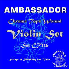 Ambassador 99126 Violin CT126 Chrome tape wound 4 Ambassador 99126 Violin CT126 Chrome tape wound 4