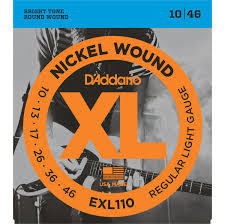 D'addario EXL110 - струны для электрогитары Regular Light, никель, 10-46 D'addario EXL110 - струны для электрогитары Regular Light, никель, 10-46