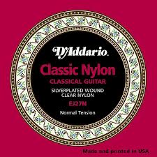 D'addario EJ27N - струны для классической гитары, Normal Tension, Silver, нормальное натяжение D'addario EJ27N - струны для классической гитары, Normal Tension, Silver, нормальное натяжение