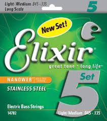 Elixir 14782 NanoWeb струны для 5-струнной бас-гит Elixir 14782 NanoWeb струны для 5-струнной бас-гит