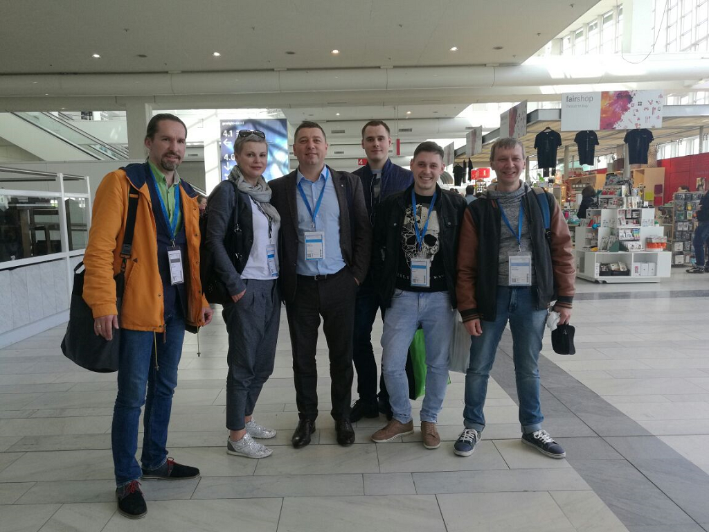 Сотрудники «Югпроектинсталляции» на выставке Prolight + Sound 2017