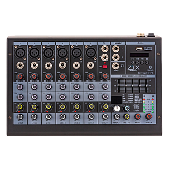 ZTX audio Compact 6.1Fx - микшерный пульт 6mono, 1stereo каналы с MP3/DSP/BTZTX audio Compact 6.1Fx ZTX audio Compact 6.1Fx - микшерный пульт 6mono, 1stereo каналы с MP3/DSP/BTZTX audio Compact 6.1Fx