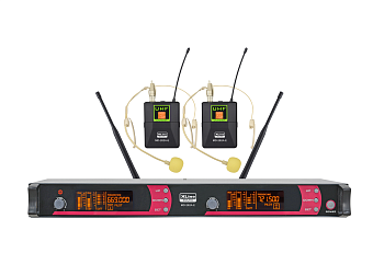 XLine MD-262A-E Радиосистема двухканальная c двумя поясными передатчиками XLine MD-262A-E Радиосистема двухканальная c двумя поясными передатчиками