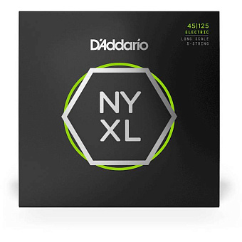 D'ADDARIO NYXL45125 - струны для бас-гитары 5 струнной D'ADDARIO NYXL45125 - струны для бас-гитары 5 струнной