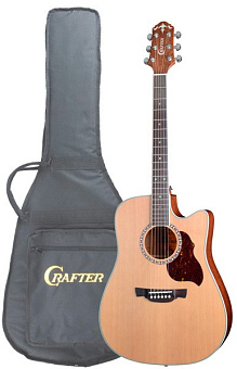 CRAFTER DE-7 / N Электроакустическая гитара + Чехол CRAFTER DE-7 / N Электроакустическая гитара + Чехол