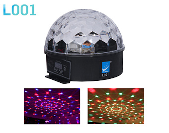 Big Dipper L001 Светодиодный эффект «магический шар», DMX, 6x3Вт Big Dipper L001 Светодиодный эффект «магический шар», DMX, 6x3Вт