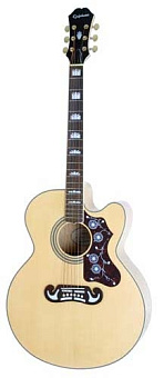 EPIPHONE EJ-200CE NATURAL GLD гитара электроакустическая EPIPHONE EJ-200CE NATURAL GLD гитара электроакустическая