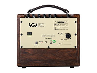 AGA GA-3P - гитарный комбоусилитель для акустической гитары, портативный, 25Вт AGA GA-3P - гитарный комбоусилитель для акустической гитары, портативный, 25Вт