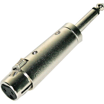Invotone AD300 - переходник 3P XLR мама <>6.35мм моно джек папа, корпус металл Invotone AD300 - переходник 3P XLR мама <>6.35мм моно джек папа, корпус металл