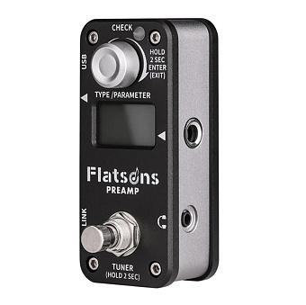 Flatsons FPR1 Preamp black - педаль эффектов Flatsons FPR1 Preamp black - педаль эффектов