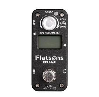 Flatsons FPR1 Preamp black - педаль эффектов Flatsons FPR1 Preamp black - педаль эффектов