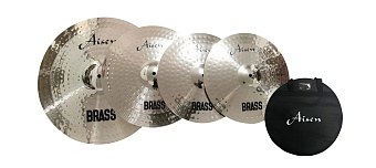 AISEN BRASS CYMBAL PACK 4PCS - набор тарелок(14,16,18)+ чехол для тарелок AISEN BRASS CYMBAL PACK 4PCS - набор тарелок(14,16,18)+ чехол для тарелок