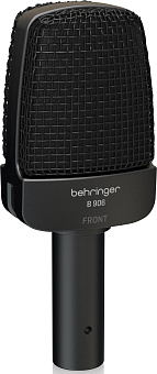 BEHRINGER B 906 - динамический микрофон с переключателем: НЧ фильтр, подъем ВЧ, линейная АЧХ BEHRINGER B 906 - динамический микрофон с переключателем: НЧ фильтр, подъем ВЧ, линейная АЧХ