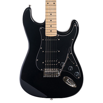 ROCKDALE Stars Plus HSS Maple Black Электрогитара, форма корпуса стратокастер, цвет черный. ROCKDALE Stars Plus HSS Maple Black Электрогитара, форма корпуса стратокастер, цвет черный.