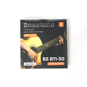 Bosstone Clear Tone BS B11-50  Струны для акустической гитары бронза 80/20 