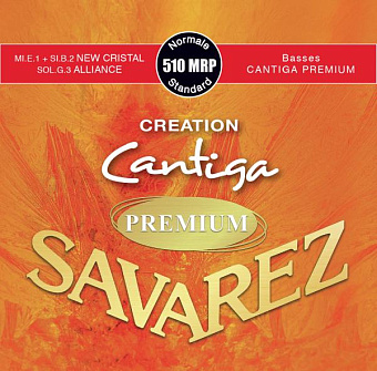 Savarez 510MRP Creation Cantiga Premium - струны для классической гитары, нейлон, нормальное натяжен Savarez 510MRP Creation Cantiga Premium - струны для классической гитары, нейлон, нормальное натяжен