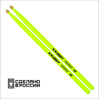 Kaledin Drumsticks 7KLHBYL5B Yellow 5B - барабанные палочки, граб, флуоресцентные желтые Kaledin Drumsticks 7KLHBYL5B Yellow 5B - барабанные палочки, граб, флуоресцентные желтые