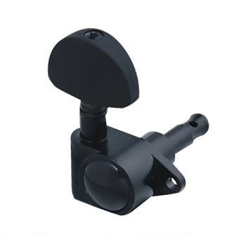 Metallor MH-32-BK-3+3 - колки для гитары 3+3, черные Metallor MH-32-BK-3+3 - колки для гитары 3+3, черные