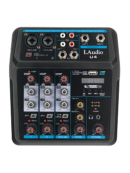 LAudio U4 Микшерный пульт, 4 канала LAudio U4 Микшерный пульт, 4 канала