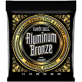 Ernie Ball 2568 Aluminum Bronze Light 11-52 - струны для акустической гитары Ernie Ball 2568 Aluminum Bronze Light 11-52 - струны для акустической гитары