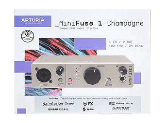 Arturia MiniFuse 1 Champagne - аудио интерфейс USB