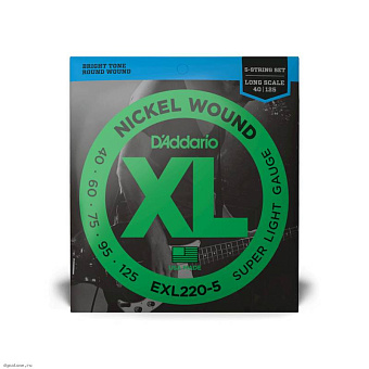 D'ADDARIO EXL220-5 - Струны для 5 струнной бас-гитары