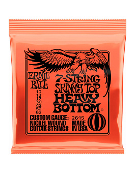 Ernie Ball 2615 Nickel Wound Slinky Skinny Top Heavy Bottom 10-62 - струны для 7-струнной электрогит Ernie Ball 2615 Nickel Wound Slinky Skinny Top Heavy Bottom 10-62 - струны для 7-струнной электрогит