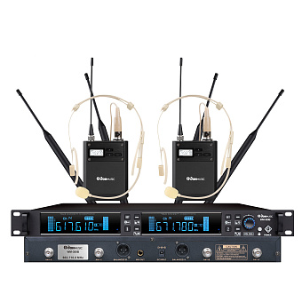 Don Music WM-300B Диверситивная радиосистема двухканальная с двумя поясными передатчиками Don Music WM-300B Диверситивная радиосистема двухканальная с двумя поясными передатчиками