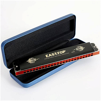 EASTTOP T2406 K - Губная гармоника тремоло, С, 24/24 отв., 48 язычков EASTTOP T2406 K - Губная гармоника тремоло, С, 24/24 отв., 48 язычков