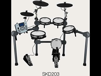 Soundking SKD203 Цифровая ударная установка, кевлар Soundking SKD203 Цифровая ударная установка, кевлар