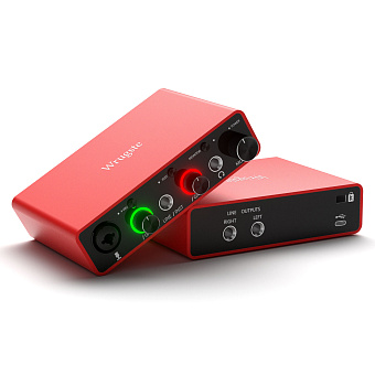 Wrugste GV-AR001B Аудиоинтерфейс USB, 2 входа (XLR + Jack) / 2 выхода Wrugste GV-AR001B Аудиоинтерфейс USB, 2 входа (XLR + Jack) / 2 выхода