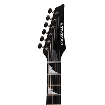 ROCKDALE Akira EXP Black - электрогитара, Superstrat, H-H, цвет чёрный ROCKDALE Akira EXP Black - электрогитара, Superstrat, H-H, цвет чёрный