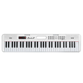 EMILY PIANO EK-7 WH - синтезатор, 61 клавиша, USB+Bluetooth+MIDI, белый 