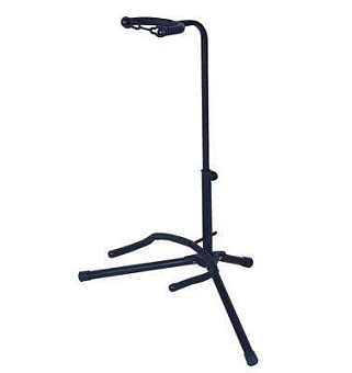 ECO GS008 Black - стойка для одной гитары с держателем грифа, регулируемая ECO GS008 Black - стойка для одной гитары с держателем грифа, регулируемая