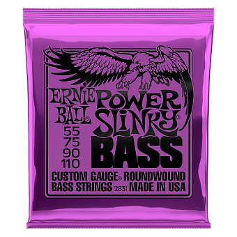 Ernie Ball 2831 струны для 4-струнной бас-гитары 55-110 Ernie Ball 2831 струны для 4-струнной бас-гитары 55-110
