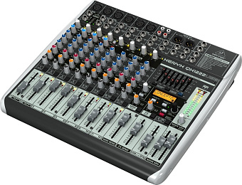 Behringer QX1222USB - микшер, 16 каналов, USB/аудио интерфейс, мик предусил и компр, 7 EQ, Multi FX Behringer QX1222USB - микшер, 16 каналов, USB/аудио интерфейс, мик предусил и компр, 7 EQ, Multi FX