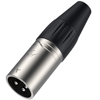 Roxtone RX3MP-NT Разъем cannon кабельный XLR(3) «папа», корпус металл, цвет серебро Roxtone RX3MP-NT Разъем cannon кабельный XLR(3) «папа», корпус металл, цвет серебро