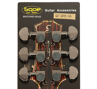 SQOE QZ-QFB-04 комплект колковой механики для акустической гитары SQOE QZ-QFB-04 комплект колковой механики для акустической гитары