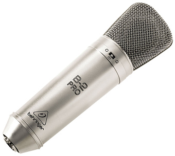 BEHRINGER B-2 PRO - студийный конденсаторный микрофон с подвесом, ветрозащитой и транспортным кейсом