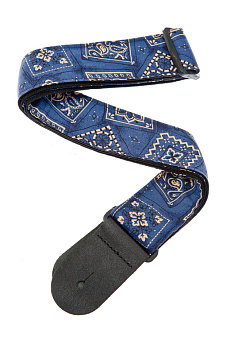 Planet Waves 50G03 Тканный ремень для гитары, рисунок «Bandana Blue»