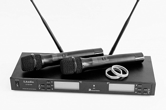 LAudio LS-Q5-2M Двухканальная вокальная радиосистема, 2 ручных передатчика LAudio LS-Q5-2M Двухканальная вокальная радиосистема, 2 ручных передатчика