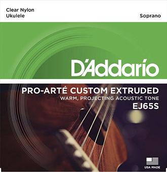 D'Addario EJ65S Pro-Arte Custom Extruded Комплект струн для укулеле сопрано D'Addario EJ65S Pro-Arte Custom Extruded Комплект струн для укулеле сопрано