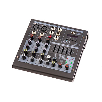 ZTX audio Compact 2.1Fx - микшерный пульт 2 моно, 1 стерео канал, MP3/DSP/BT