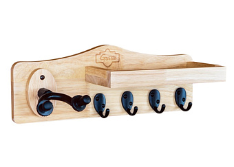 Guitto GGS-09 Настенный держатель для гитары (крюк), с крючками и полкой Guitto GGS-09 Настенный держатель для гитары (крюк), с крючками и полкой