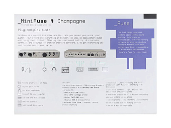 Arturia MiniFuse 4 Champagne - аудио интерфейс USB Arturia MiniFuse 4 Champagne - аудио интерфейс USB