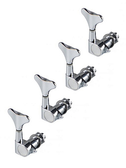 Metallor MHB-02-CR-4L - колки для бас-гитары 4л, хром Metallor MHB-02-CR-4L - колки для бас-гитары 4л, хром
