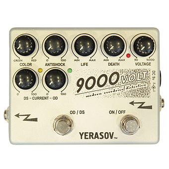 Yerasov 9000-Volt Modern Overdrive/Distortion - педаль эффектов Yerasov 9000-Volt Modern Overdrive/Distortion - педаль эффектов