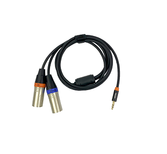 ESHINE ES-8333 - аудиокабель 3,5 мм миниджек стерео - 2 х XLR папа, 1,5 м ESHINE ES-8333 - аудиокабель 3,5 мм миниджек стерео - 2 х XLR папа, 1,5 м