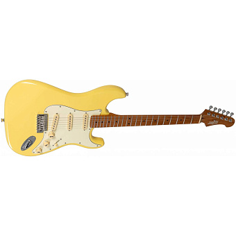 JET JS-300 VYW - электрогитара, Stratocaster, SSS, цвет винтажный желтый JET JS-300 VYW - электрогитара, Stratocaster, SSS, цвет винтажный желтый
