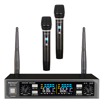 KARSECT JRU-730/HT-60C - UHF PLL радиосистема с 2 ручными микрофонами KARSECT JRU-730/HT-60C - UHF PLL радиосистема с 2 ручными микрофонами